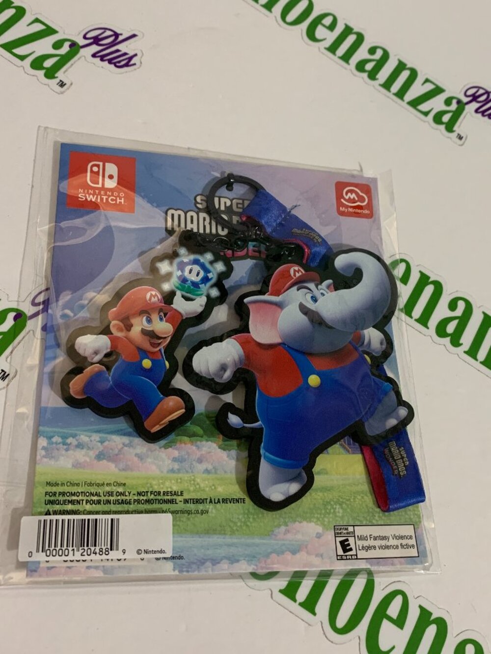 My Nintendo Rewards Super Mario Bros. Wonder Flower Elephant Keychain Lanyard